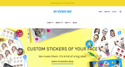 Desktop Screenshot of mystickerface.com